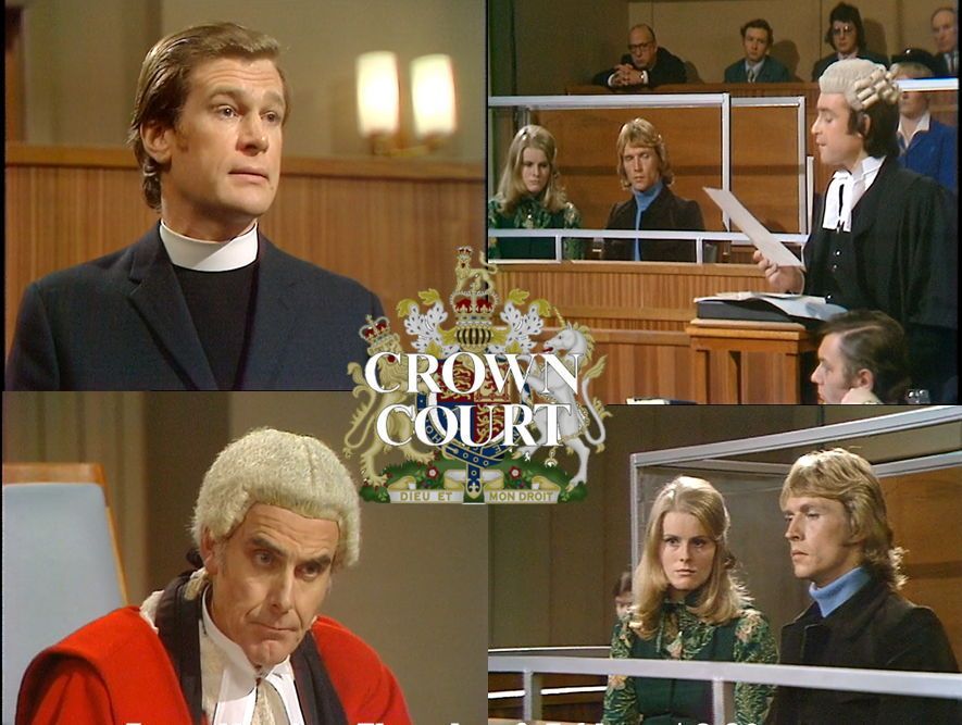 TalkingPicsTV's tweet photo. It's a case of 'Blackmail' in the CROWN COURT (1973) at 3pm. The entire case in 'back-to-back' episodes featuring #MadeleineHinde #ChristopherWaite #IanMcCulloch #AnnMorrish in 'Regina v Brewer and Brewer' #TPTVsubtitles https://t.co/j46Dldkd61