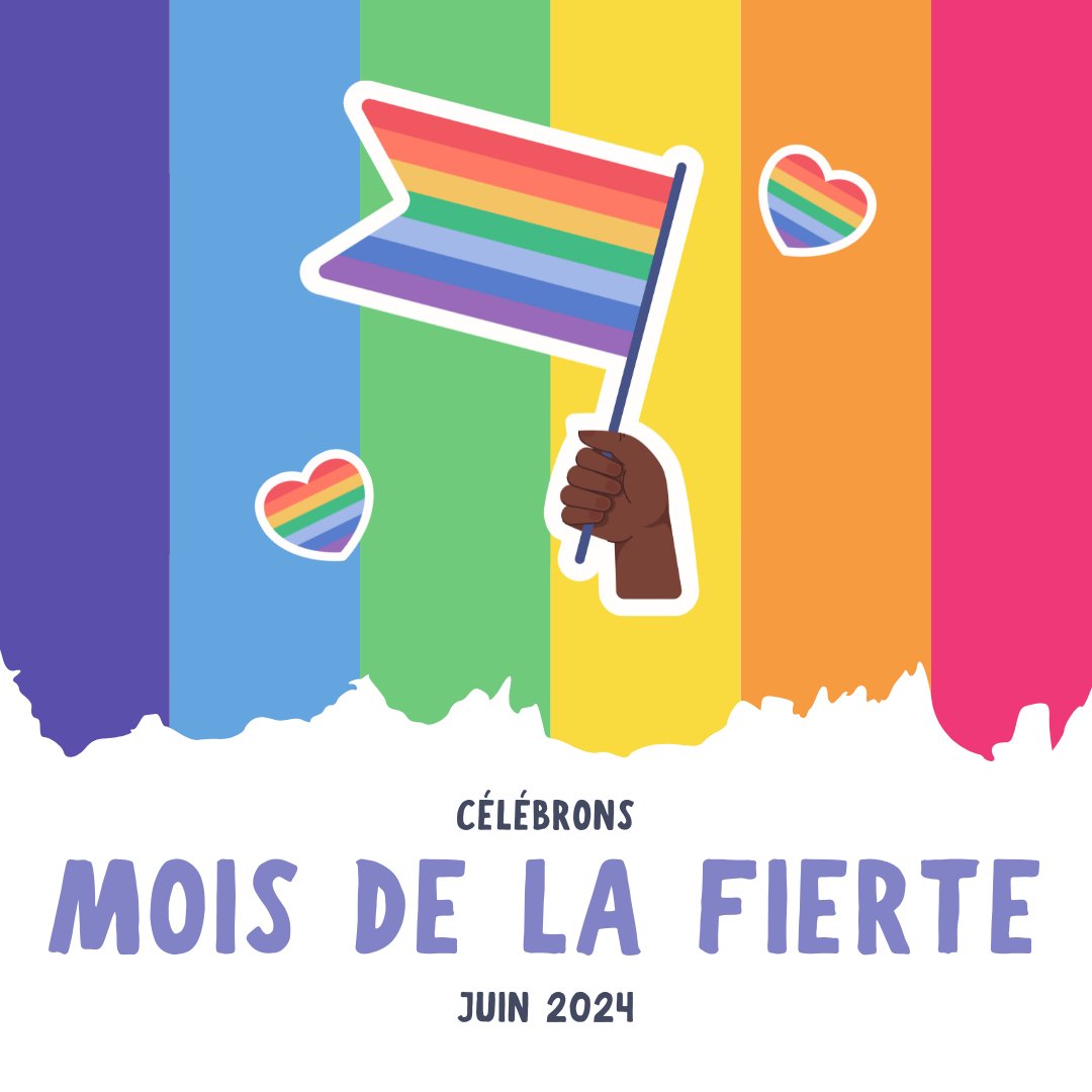 Nous souhaitons un excellent #MoisdelaFierté à toutes les personnes LGBTQ+. Nous vous voyons, nous vous entendons et nous sommes à vos côtés.❤️