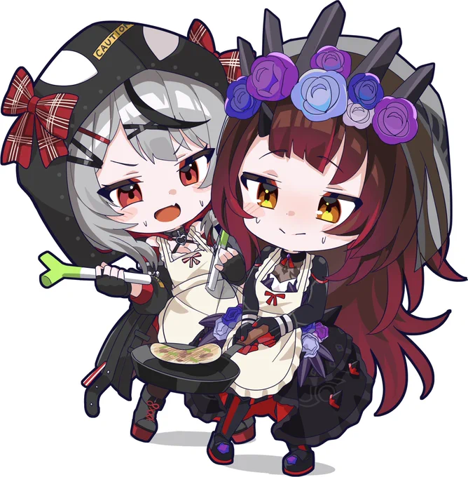 #ロボ子Art #さかまた飼育日記ロボ子さん&amp;クロヱちゃん (ネギニラ事件) 