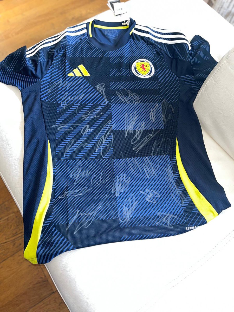 🏴󠁧󠁢󠁳󠁣󠁴󠁿EURO FEVER🏴󠁧󠁢󠁳󠁣󠁴󠁿
1/3-What an offering we have for you all, Signed by the Squad in Germany. £10 per number. Own a piece of history and memorabilia. Thanks to close friend of the club Lawrence Shankland for sorting us out. All the Best in Germany lads! Come on Scotland!🏴󠁧󠁢󠁳󠁣󠁴󠁿