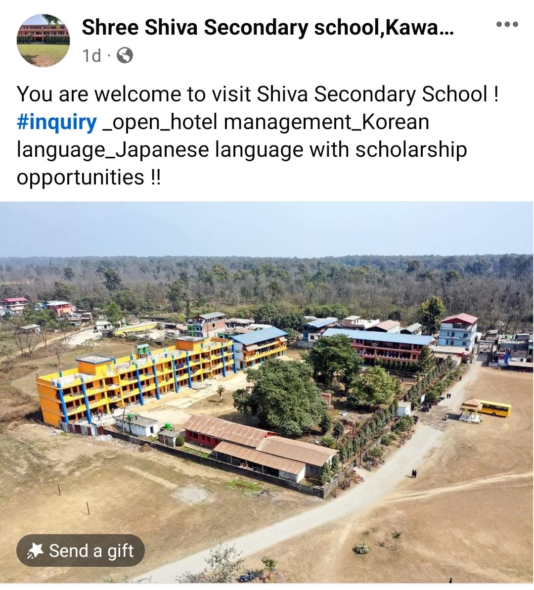 dbsdiwas's tweet photo. @SumanaShrestha जे भए पनि, अन्ततः यी विद्यार्थीहरूले कोरियाली भाषा अध्ययन गर्छन्। कोरियाली र जापानी भाषा नेपालका सबै स्कुलहरूको पाठ्यक्रममा समावेश गर्नुपर्छ।
Great initiatiative. BTW this is government school posting advertisement to teach these languages. https://t.co/NuRGh6KFMJ