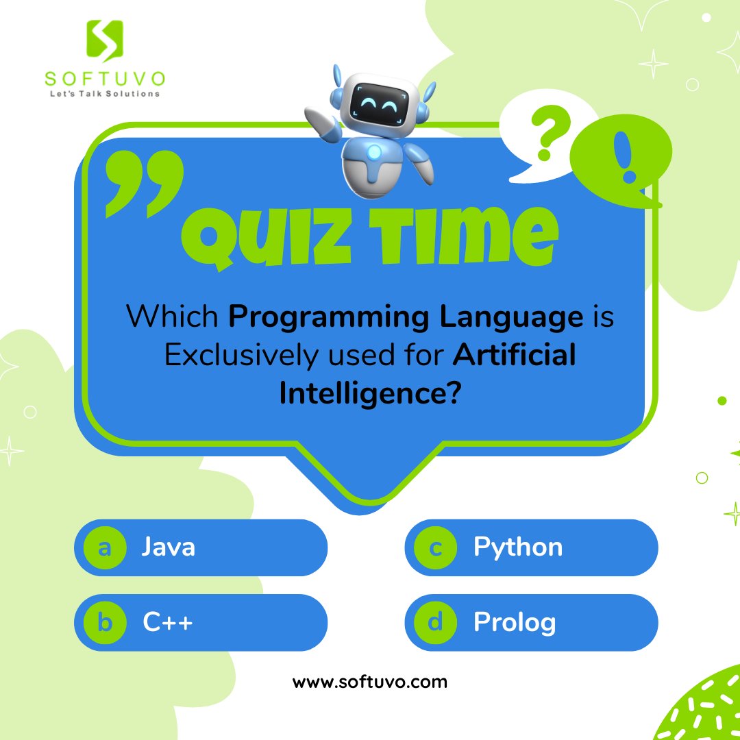 softuvo's tweet photo. 🤖 AI Quiz Time: Are You a Machine Learning Mastermind? 

Test your knowledge of Artificial Intelligence in IT with our fun quiz! Comment your answers below and see how you stack up. 

#AIExpertise 💡 https://t.co/5Cd5GPFFk8