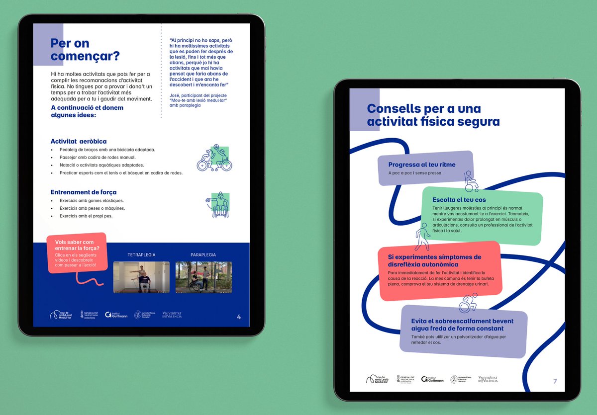 El dossier "Mou-te amb Lesió Medul•lar" conté des de consells per a millorar la participació en activitat física fins a vídeos que mostren diferents exercicis per a millorar la qualitat de vida. Descarrega'l gratuïtament ací ⬇️
ir.uv.es/JwH2Mkn

#MouteLM
#EUCAPA2024