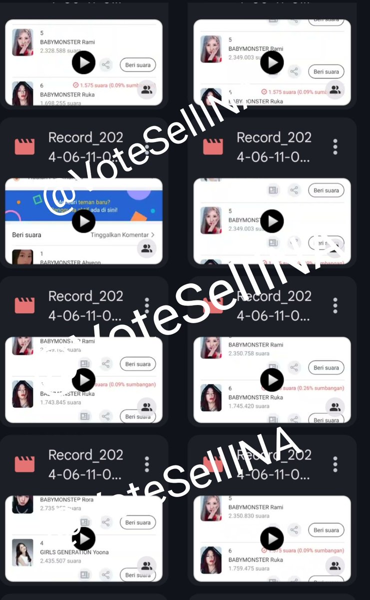 VoteSellINA's tweet photo. #VoteSellINA
Sold 360.000 vts (fanplus female idol league vote) vote for #Ruka

Thank you for trusting us🥰  @kymecc https://t.co/mO21wF2i5O