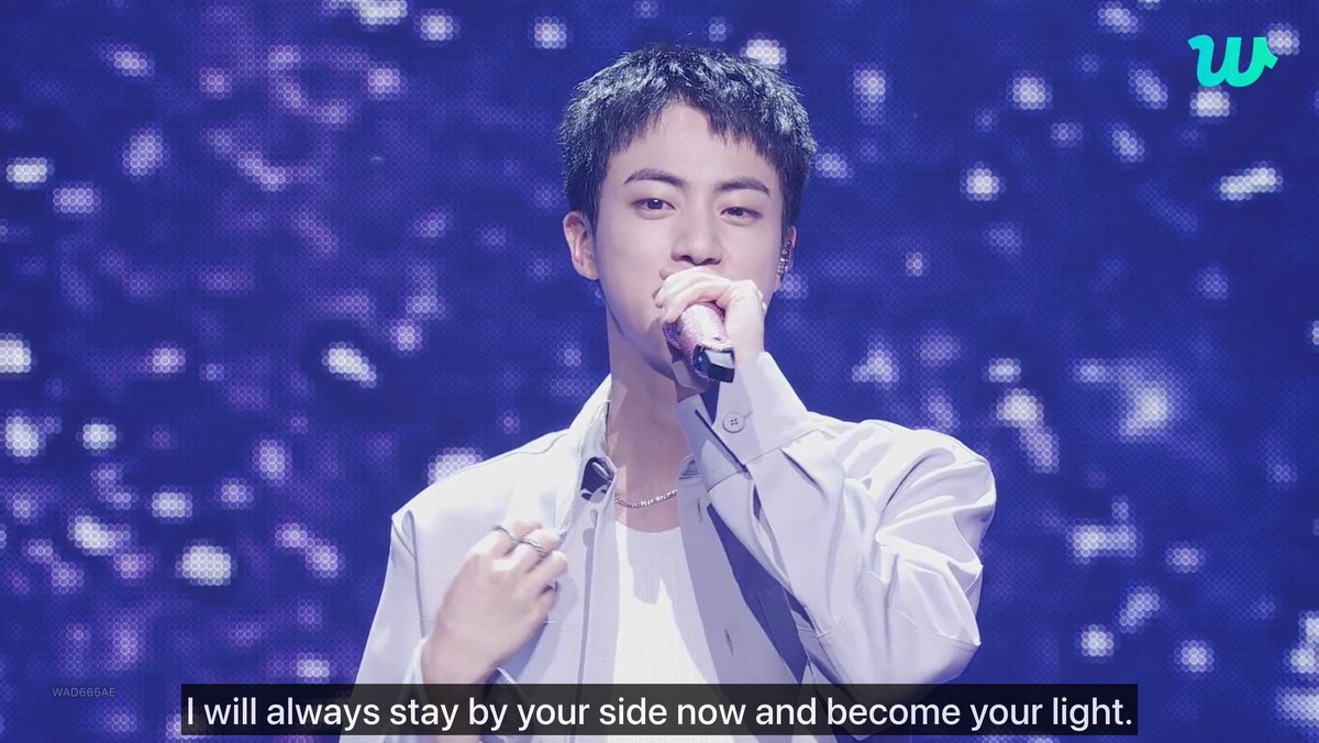 "Siempre estaré a tu lado ahora y me convertiré en tu luz." SEOKJIN😭😭😭😭😭