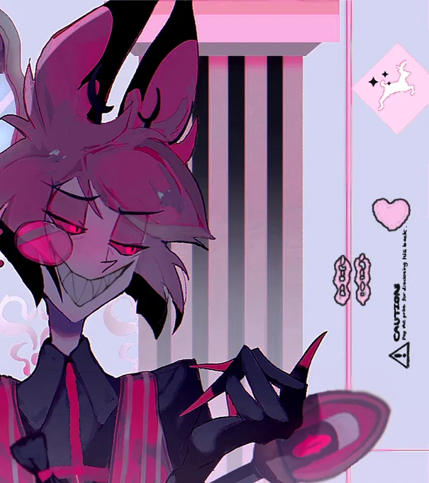 ꒰ '𝖽𝖾𝖾𝗋' '𝗍𝖺𝗂𝗅' ꒱ [] #Hasbinhotelfanart