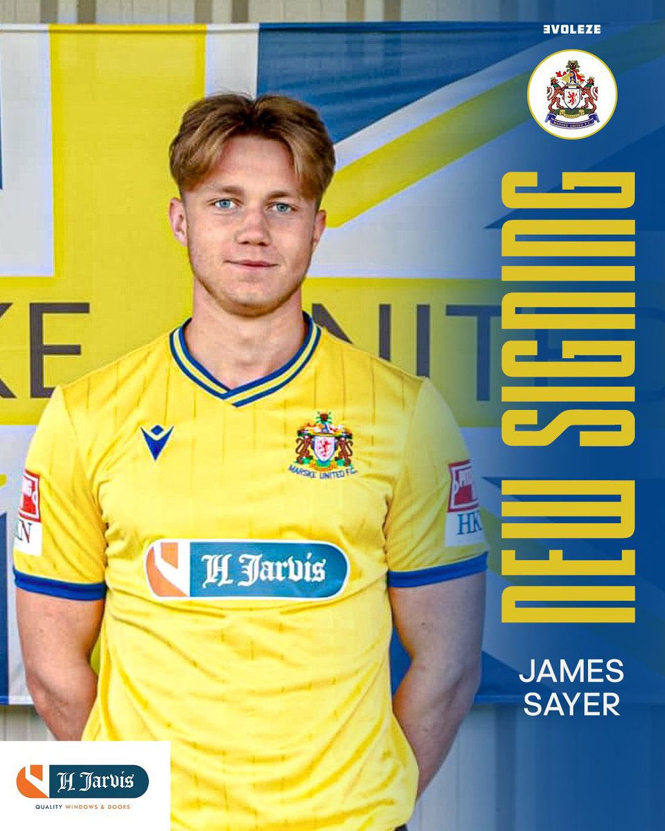 𝙏𝙝𝙚 𝙉𝙚𝙬 𝙀𝙧𝙖 𝙨𝙩𝙖𝙧𝙩𝙨 𝙝𝙚𝙧𝙚

Welcome James Sayer 🤝

After a brief spell at Billingham Town last season and previously of Redcar Athletic before that James brings plenty of experience at this level 

#SeaSeaSeaSider #UpTheMarske 🟡🔵