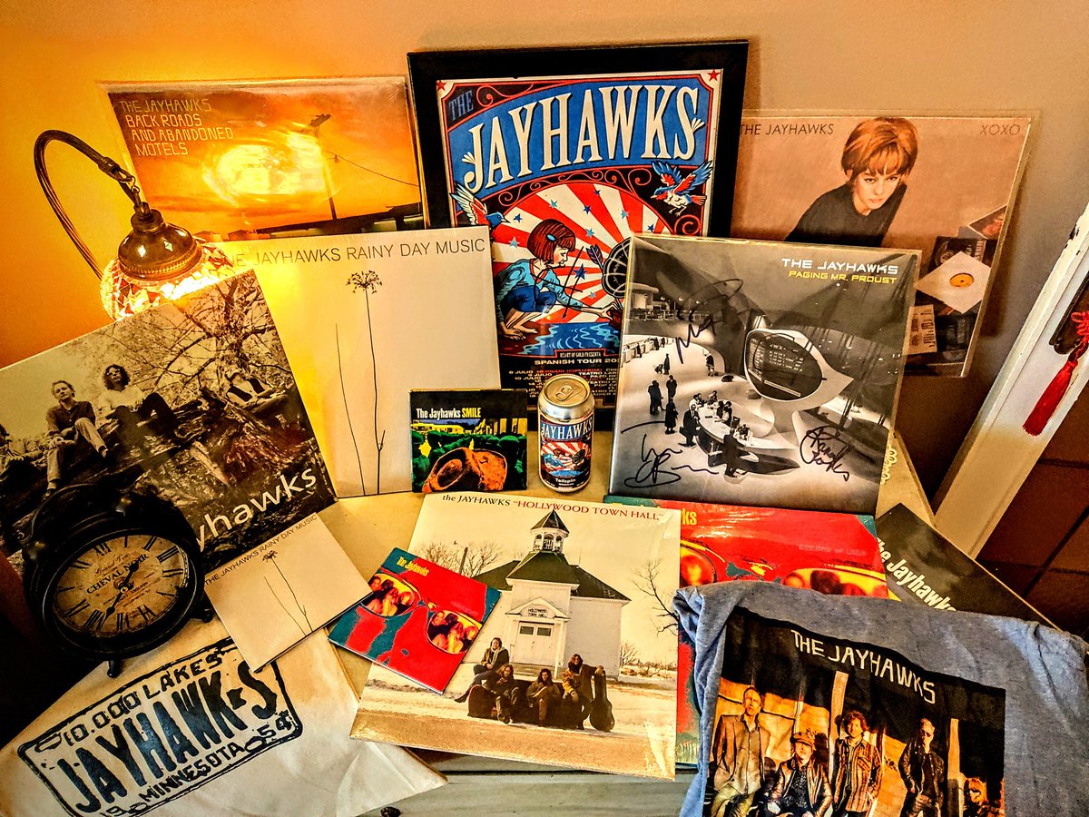 Nervous and waiting in front of my altar for the night to come to enjoy the concert of my beloved <a href="/the_jayhawks/">JayhawksOfficial</a>