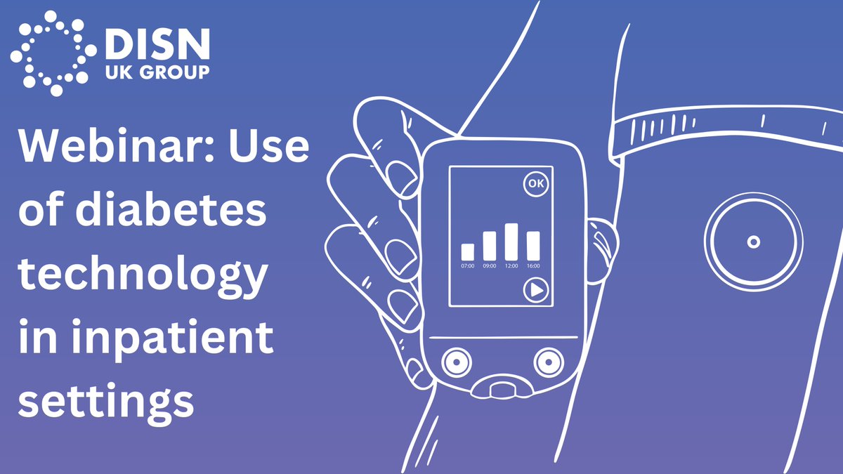 This #InsulinSafetyWeek join us for our webinar 𝗨𝘀𝗲 𝗼𝗳 𝗱𝗶𝗮𝗯𝗲𝘁𝗲𝘀 𝘁𝗲𝗰𝗵𝗻𝗼𝗹𝗼𝗴𝘆 𝗶𝗻 𝗶𝗻𝗽𝗮𝘁𝗶𝗲𝗻𝘁 𝘀𝗲𝘁𝘁𝗶𝗻𝗴𝘀.  

📅 Wednesday, 3 July 
⏰ 12:30pm - 1:30pm 

Book your place here: tinyurl.com/yrj8zbf9