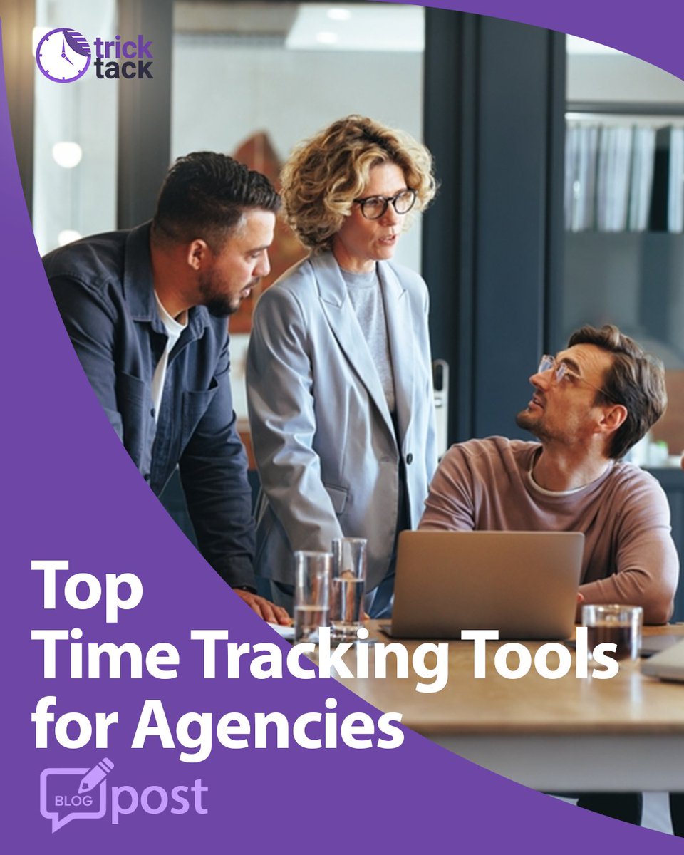 trick_tack_app's tweet image. Time tracking is a critical aspect of agency management. It helps agencies to monitor their productivity, identify areas where they are spending too much or too little time, and improve efficiency. ⌛️
trick-tack.com/time-tracking-…
#tricktackapp #timetrackingtools #agencies