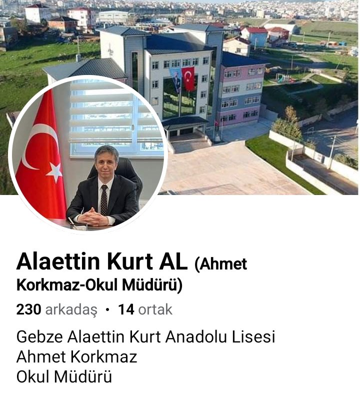 #AhmetKorkmazYanlızDeğildir
Gebze Alaattin Kurt Anadolu lisesi müdürü sn. Ahmet Korkmaz azgın azınlığın hedefinde.
Destek olalım lütfen.