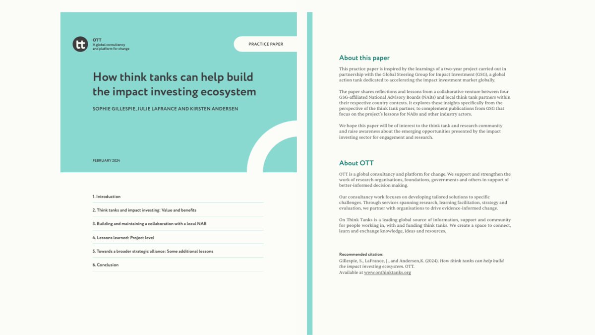 Discover the outcomes of a two-year collaborative project involving our National Partners in Colombia 🇨🇴, Nigeria 🇳🇬, Ghana 🇬🇭, and Peru 🇵🇪, alongside their local think tank partners. 👇(1/ 2)