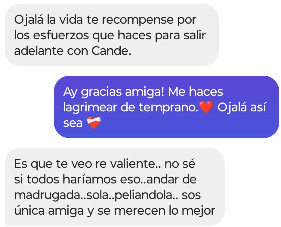Nadie habla de lo importante y necesario que es recibir estos mensajes. 
Las amigas siempre te salvan ❤️‍🩹