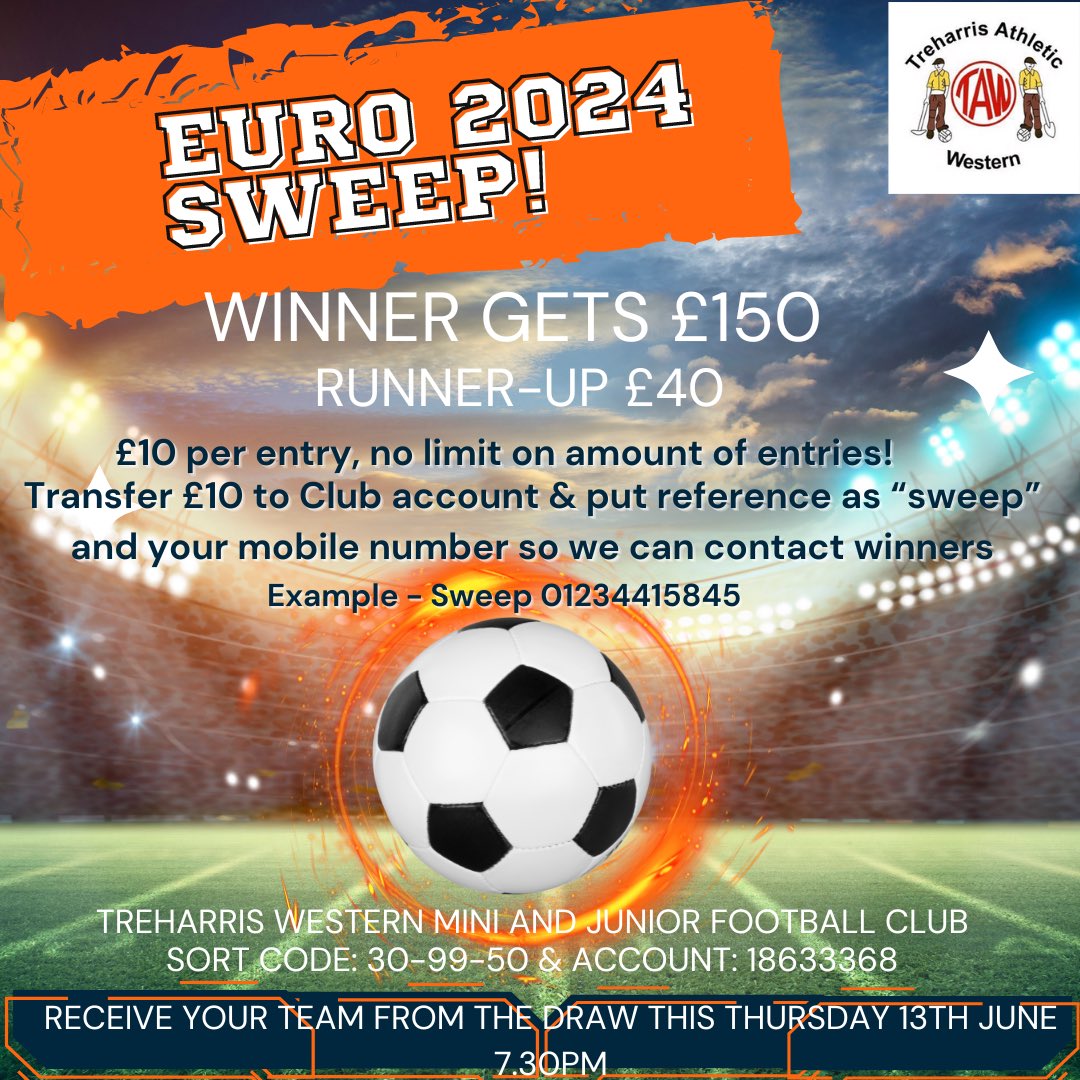 🚨Euros Sweep! Enter by 7pm tonight🚨