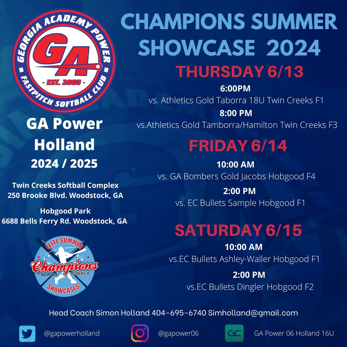 gapowerholland's tweet photo. Excited for the weekend! Got some baller uncommitted 2025 players still finding the right fit. https://t.co/ckfHM6DqLB