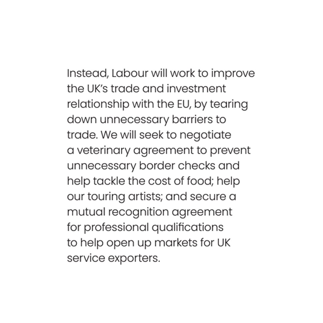 ISM (@ism_music) on Twitter photo This morning, <a href="/UKLabour/">The Labour Party</a> released their manifesto. Here are their policies on music and music education 🧵
Labour will work to improve the UK’s trade and investment relationship with the EU 'to help our touring artists' 👇 This morning, <a href="/UKLabour/">The Labour Party</a> released their manifesto. Here are their policies on music and music education 🧵
Labour will work to improve the UK’s trade and investment relationship with the EU 'to help our touring artists' 👇
