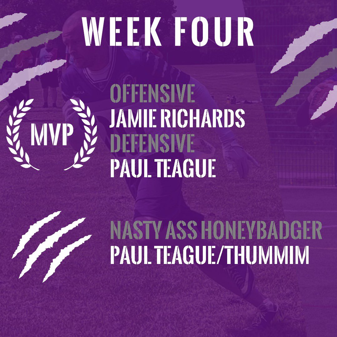 A win against <a href="/RoostersFlag/">South Yorkshire Roosters Flag Football</a> and a narrow one point defeat to <a href="/TheHuntsmenFlag/">The Leicester Huntsmen</a> saw us return from Coventry 1-1 on the day. Congratulations to our MVPs and we move on to the next gameday #dontcare #bafa