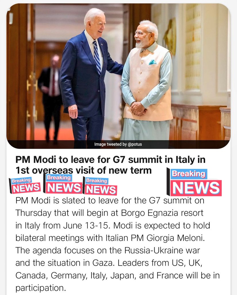 Advocateklp's tweet image. #NarendraModi #PMMODI #PMModiThirdTerm #G7summit
#PMOINDIA #PMOIndia #PMModi