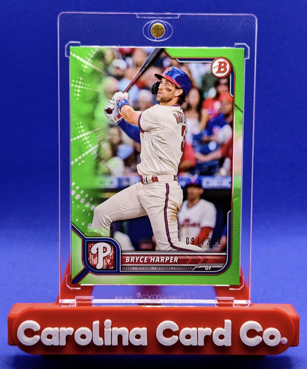 CarolinaCardCo's tweet image. I am in giving mood this week 😎
 ⭐☘️⭐ GIVEAWAY ALERT ⭐☘️⭐
Follow, like and repost to WIN THIS Bryce Harper Green Parallel /399 💥

Comment For An Extra Entry ! 

#GiveawayAlerts #Freebie #Giveaways2024 #Free #Giveaway #BryceHarper #baseballcards