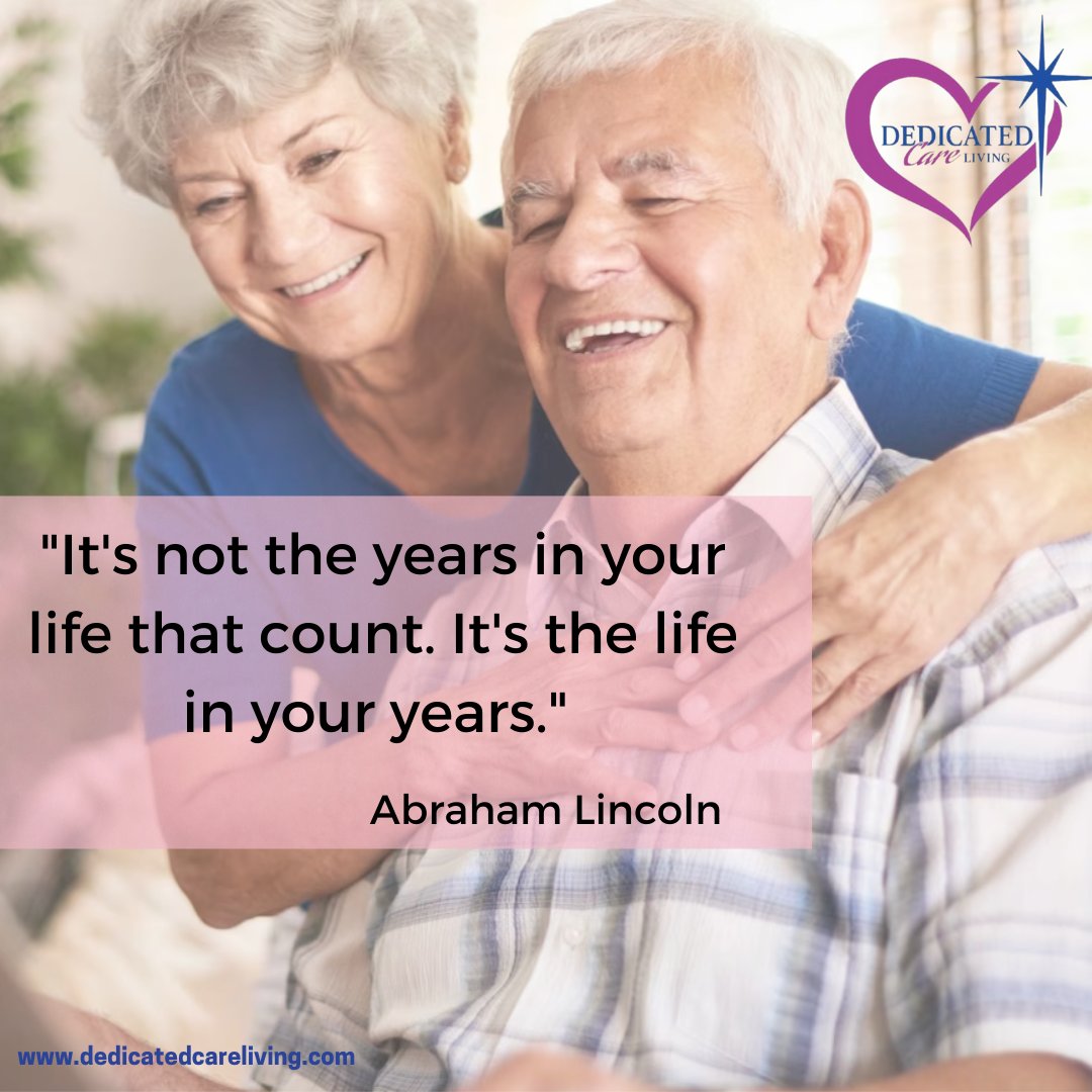 CareDedicated's tweet photo. Remember, it’s not the years in your life that count, but the life in your years. 
Whether it’s sharing a laugh with friends, exploring a new hobby, or simply enjoying a quiet moment of reflection, we encourage seniors to embrace the vitality of each day❤️ https://t.co/I068gAUMvV