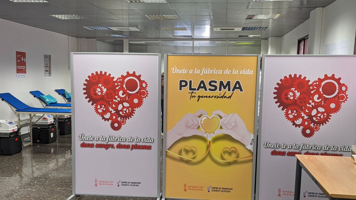 GVAdonasang's tweet photo. Dona sang a la @UPV
 📅 dijous #13juny
🏥Centre de Salut Laboral Juana Portaceli
🕢10-19 hores

Les donacions de sang voluntàries regulars garanteixen la qualitat, seguretat i disponibilitat de sang i els seus productes.
#DonaSang #DonaPlasma
Uneix-te a #LaFàbricaDeLaVida❤️ https://t.co/OlwcCrBEn4