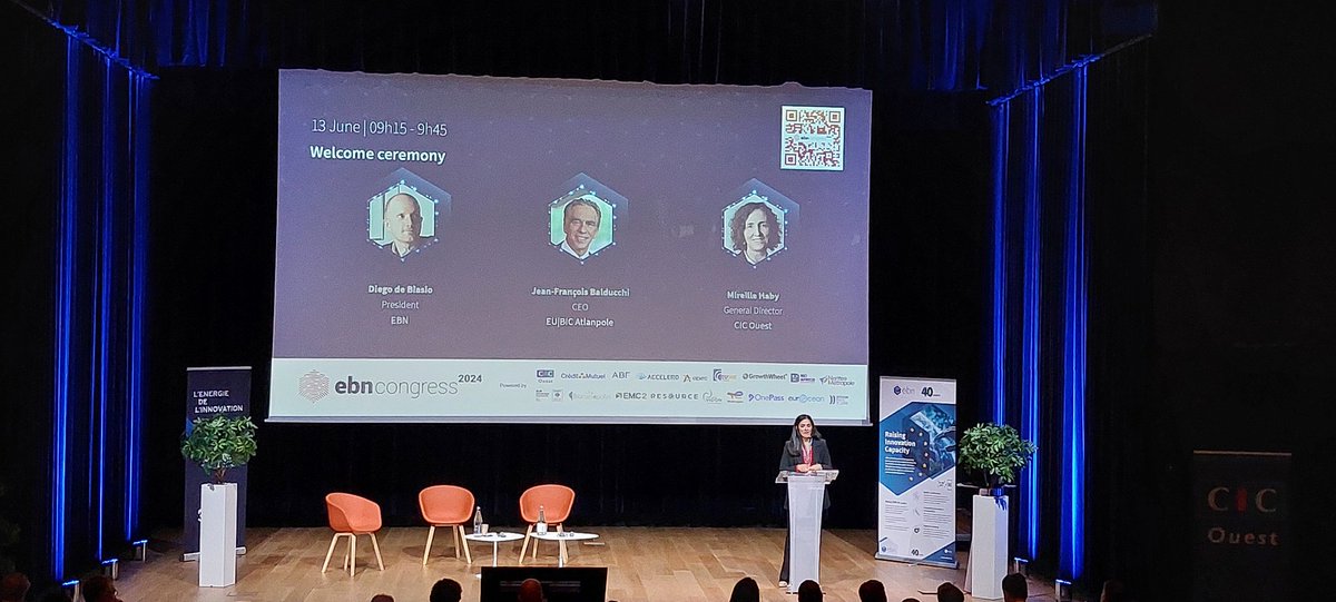 Livia Marcantonio (@livia_mar82) on Twitter photo Such an opening for #EBN2024!
<a href="/LauraLecci/">Laura Lecci</a> welcoming the <a href="/EUBIC/">EBN -European Business & Innovation Centre Network</a> community in #Nantes by sharing the commitment towards sustainable and economic development that guides EBN since 40 years! Such an opening for #EBN2024!
<a href="/LauraLecci/">Laura Lecci</a> welcoming the <a href="/EUBIC/">EBN -European Business & Innovation Centre Network</a> community in #Nantes by sharing the commitment towards sustainable and economic development that guides EBN since 40 years!