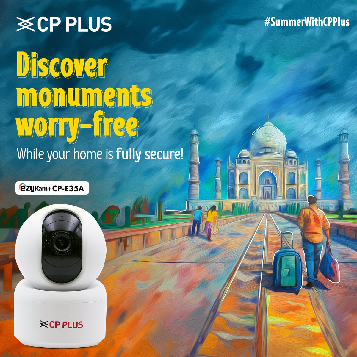 cpplusglobal's tweet image. Capture the beauty of monuments worry-free while we’re keeping an eye on your home sweet home.

#CPPLUS #CPPLUSIndia #SummerWithCPPlus #SummerSafetySolutions