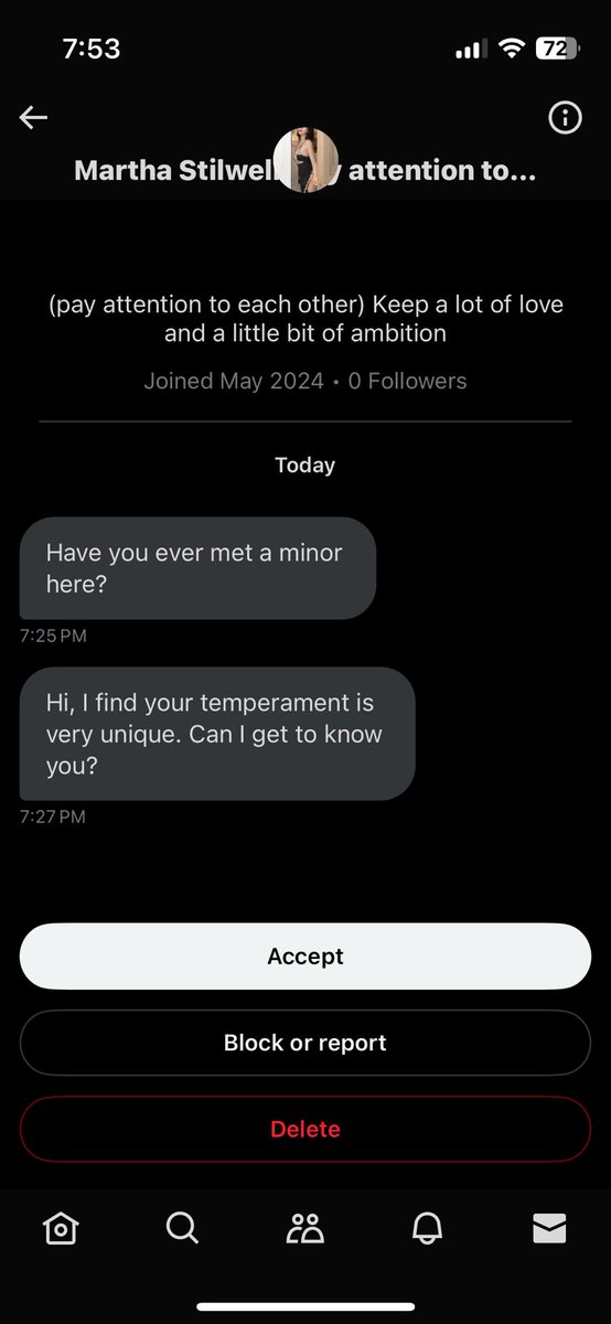 I see everything is fine and not at all weird over in my twitter DM requests