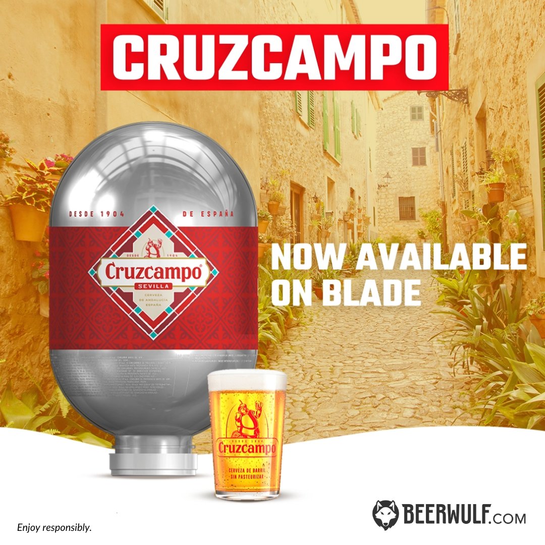 📷 YOUR NEW KEG IS HERE! 📷

You asked, we listened. That’s right, you can now enjoy CRUZCAMPO on BLADE in the UK!

Get ready to enjoy a fresh taste of Andalusia right in time for summer sports, backyard BBQs, and sipping under the sun 📷📷
bit.ly/3RoIiXz