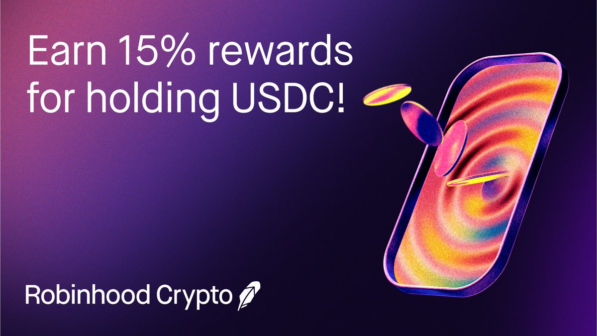Great news! Our 15% holding rewards on $USDC promotion has been extended.  Terms apply. Jump into the app now to start earning rewards.