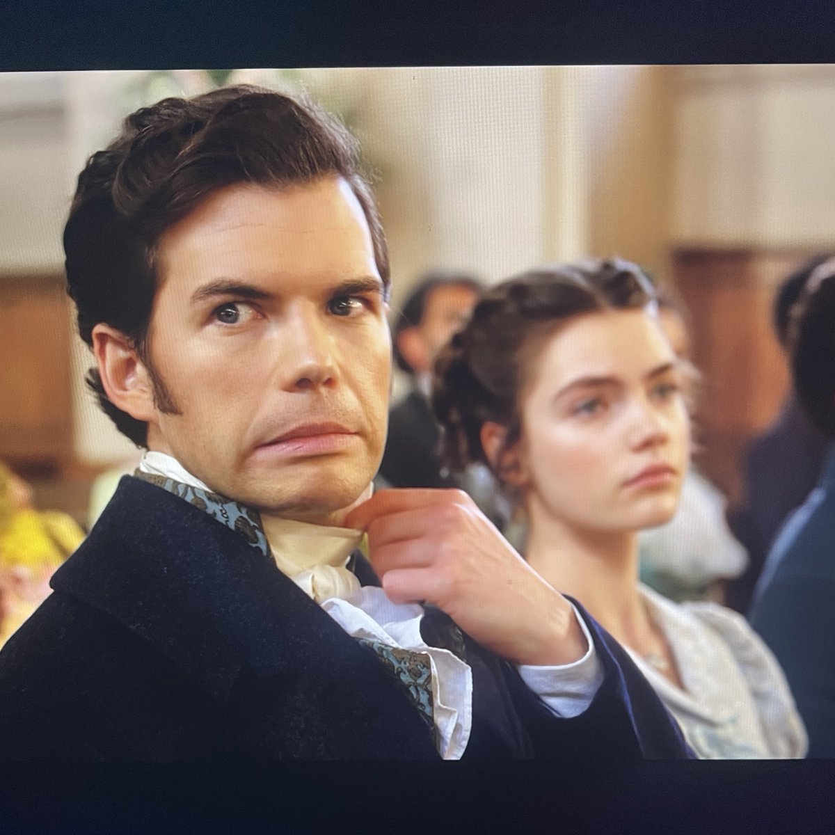 aestheteskye's tweet photo. They are so freaking in love with each other. 😭❤️‍🔥

#Bridgerton #BridgertonS3 https://t.co/o58ovznbo5