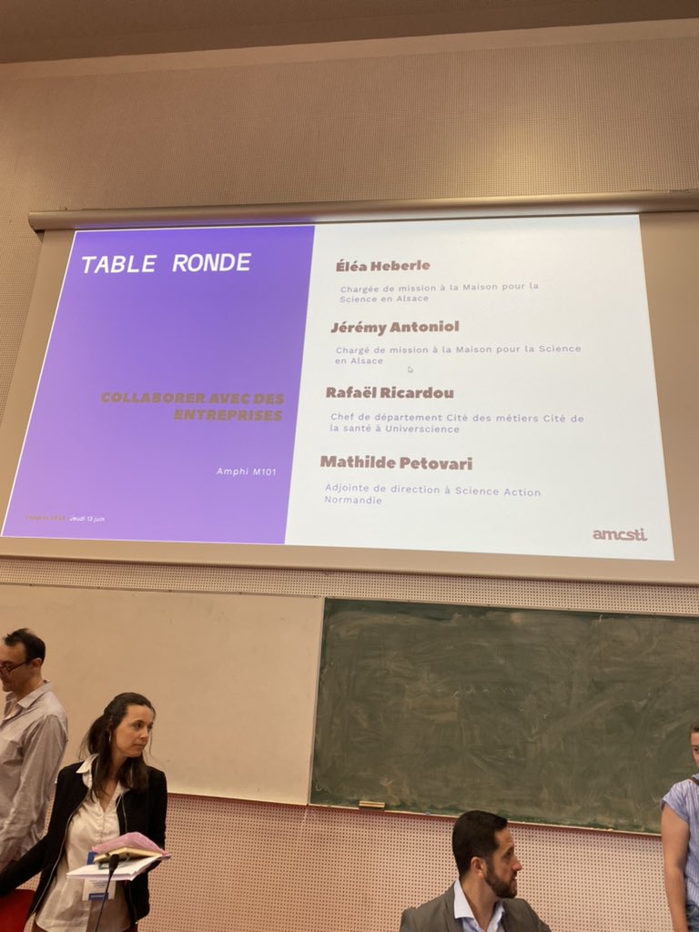 Jour 2 du #Amcsti2024 
Début #P1 Construire des projets avec les entreprises <a href="/Amcsti/">Amcsti</a>