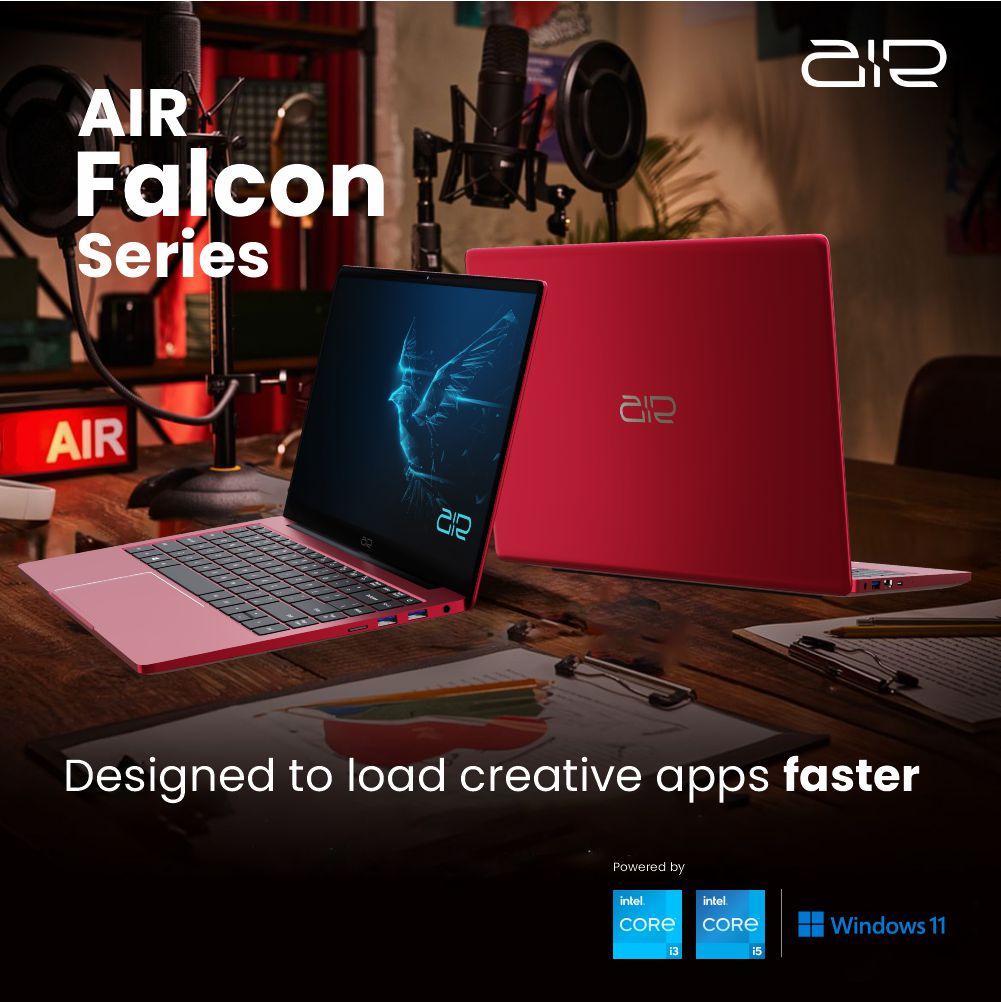 AirDigiLife's tweet photo. 🚀 Empower your creative journey with the AIR Falcon Series powered by intel i3 and i5 processors, designed for seamless performance. ✨ #CreativityUnleashed #AIRFalcon 💻 #intelindia #intelprocessor #genz📈 https://t.co/GXirog8aFg