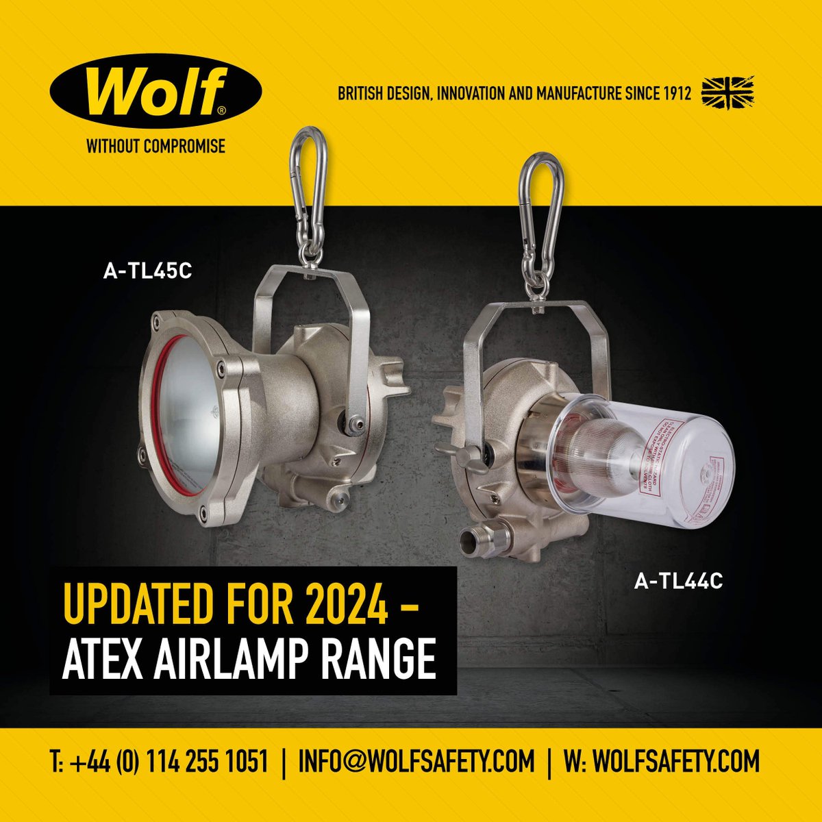 Wolfsafety's tweet photo. ICYMI - Our world famous ATEX Airlamp range has been updated in 2024. Find out more about how they can light the way for your business.
https://t.co/6UOcC1v8xB
#Wolf #WolfSafety #ATEX #Airlamp #Lighting #SafetyLighting #TemporaryLighting #Lamp https://t.co/2HiungrFS9