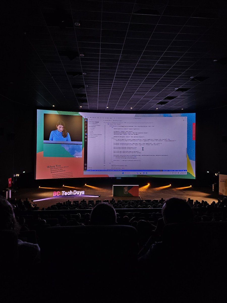 el_beyto's tweet photo. Cool technical inspiring session from @aidaonnav about integration of copilot  🤓 https://t.co/YfC49caSUI