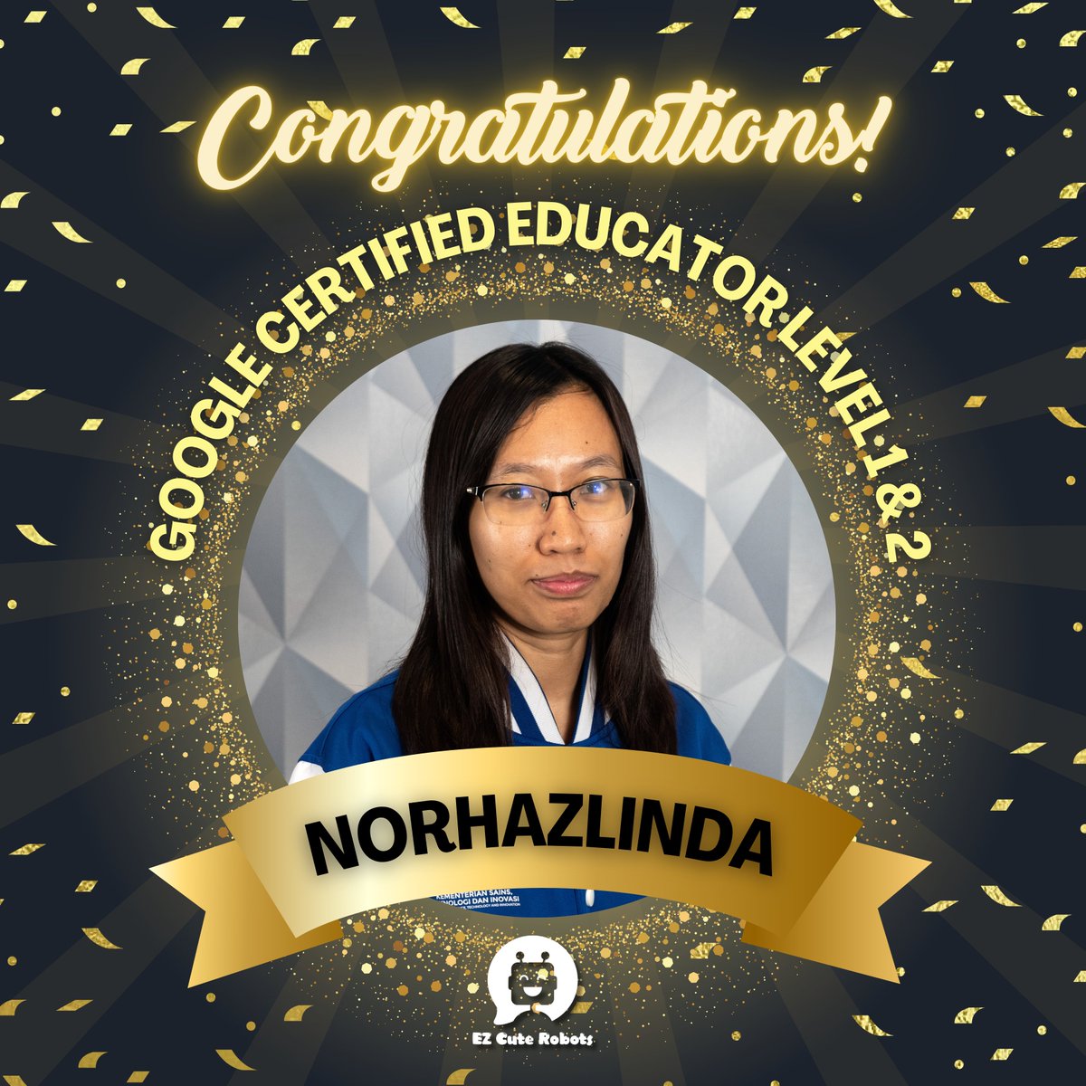 ezcuterobots_my's tweet image. Bravo on mastering the Digital Google Workshop and achieving Google Certified Educator Levels 1 and 2!  Empowered with new skills and knowledge to enhance digital STEM education! 📷📷
#EZCuteRobots #GoogleEducator