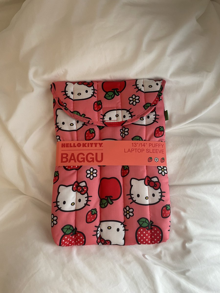 Strawberryrock's tweet photo. BAGGUのキティーちゃんPC入れようやく買えた🍎 https://t.co/1qkxM5nrWy