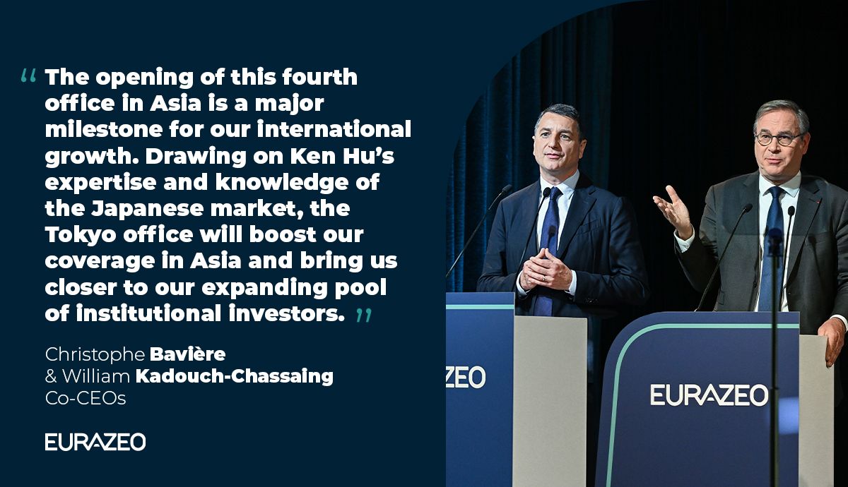 We are pleased to announce the opening of our office in Tokyo, thereby boosting the presence of our teams in Asia and extending our international reach. 

🔎 Read more: linkedin.com/posts/eurazeo_…

#PrivateEquity #PowerBetterGrowth #strategy #Asia #midmarket