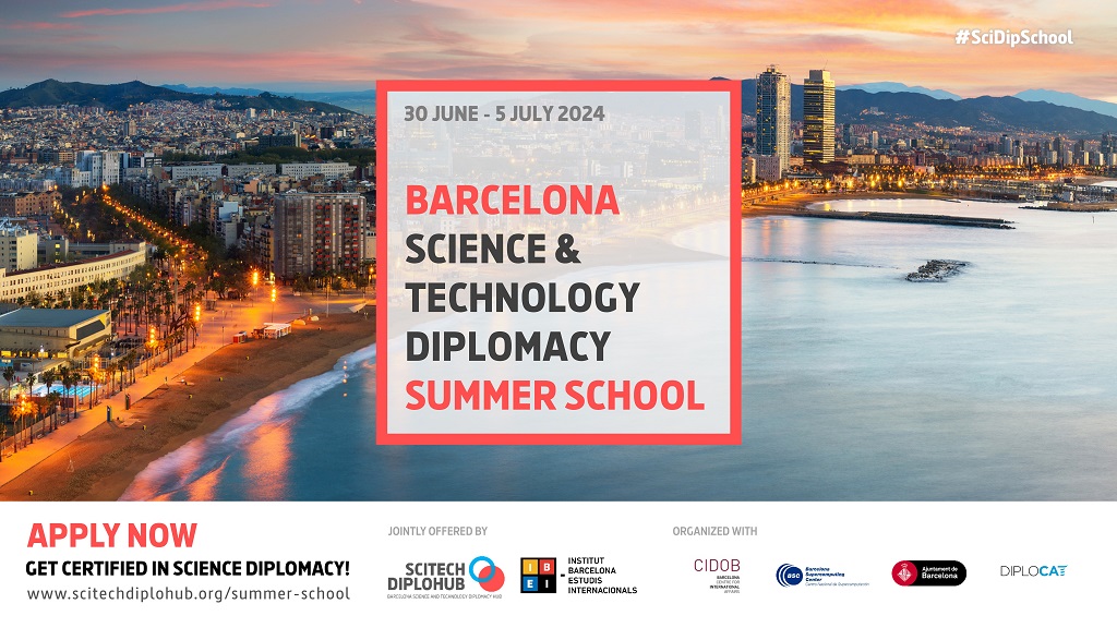 🚀🔬🌎Explore the role of Europe, the Mediterranean and cities as new relevant geopolitical actors in leveraging #ScienceDiplomacy to tackling global challenges.

📅 From June 30 to July 5

Join the fifth edition of the Barcelona #SciDipSchool!

ℹ️🔗 i.mtr.cool/hztauikkpa
