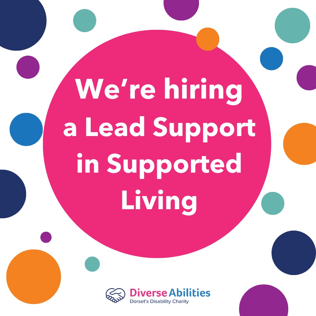 We are recruiting a Lead Support to join our Supported Living team. 

You'd be making a big difference by leading a team to provide support and personal care to people who have physical and or learning difficulties to live in their own homes.

diverseabilities.org.uk/careers/leadsu…