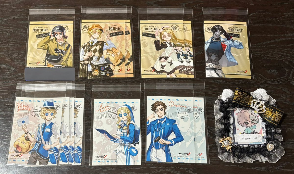 xoxo_F1105's tweet photo. @_F 第五人格 identity5 ローソン コラボ ブロマイド L判 ランブロ

譲 メトロポリス ポストマン 少女 ☆フールズ・ゴールド(フルゴ)
ブルー ポストマン 玩具職人 小説家
コードあり(未使用)☆傭兵

求 ブルー  ☆夜の番人

・☆⇔☆ コード有無問わず
・(当方)無印複数:☆1可
・郵送交換のみ https://t.co/pUgtRSOkjs