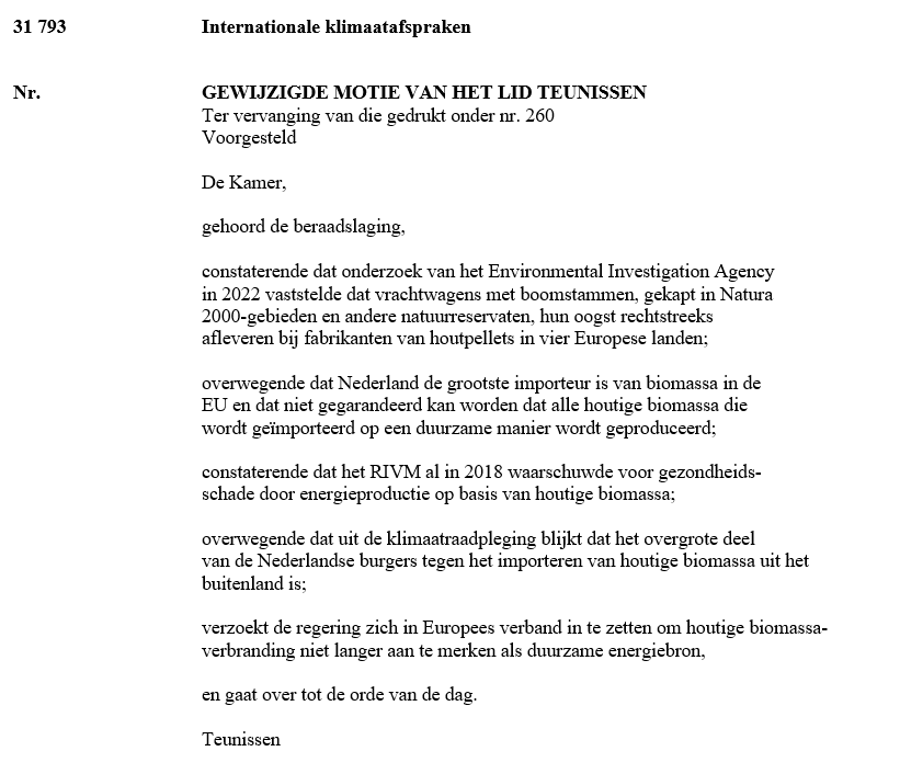 Draadje 🧵 over een impopulaire duurzame energiebron: biomassa. Deze week stemde de Kamer voor een motie van PvdD waarin de regering werd verzocht 'zich in Europees verband in te zetten om houtige biomassaverbranding niet langer aan te merken als duurzame energiebron'.
1/11