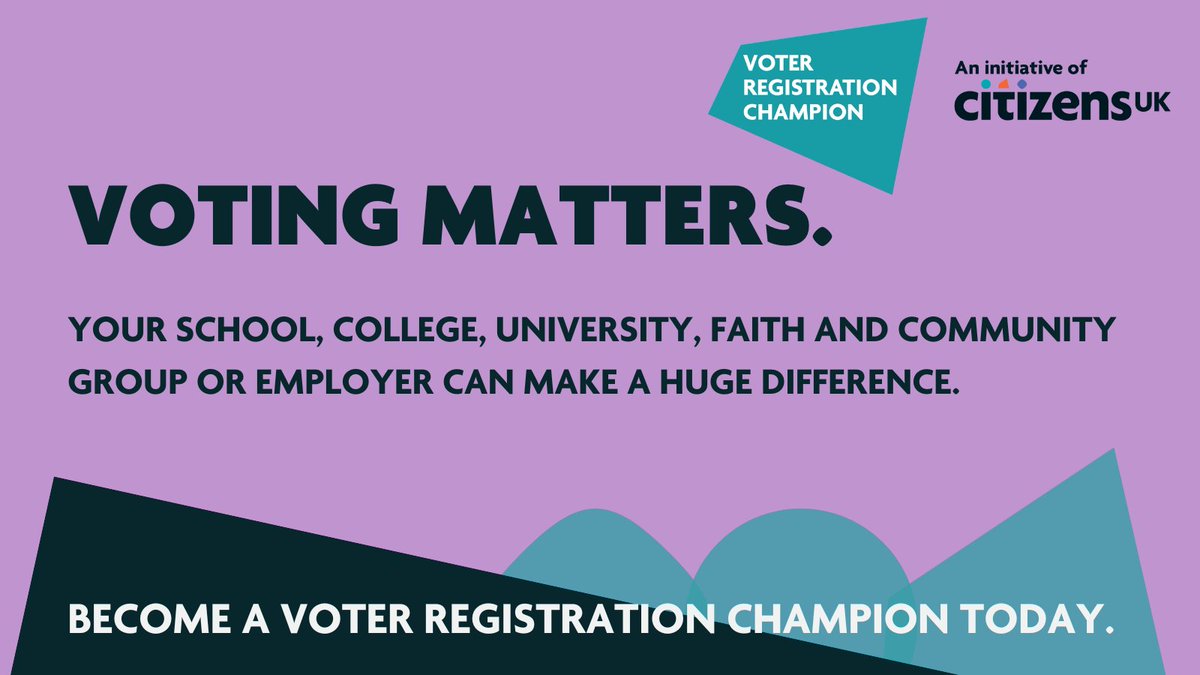 CottrellStephen's tweet photo. It’s not too late for churches to become #VoterRegistrationChampions – we’re encouraging any congregation to use our resources to get their people registered to vote this Sunday: https://t.co/YrHCccjy8o https://t.co/e0V7FHKFCw