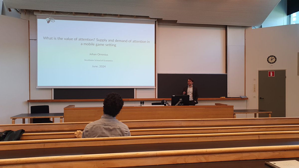 I had the pleasure of presenting my paper on "The value of Attention" at the NORIO-2024 conference this week. <a href="/HelsinkiGSE/">Helsinki GSE</a>