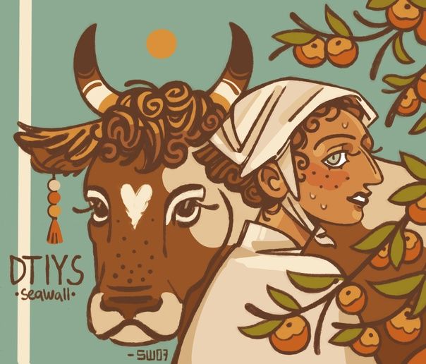 za_etss's tweet photo. Just look at this beautiful art for DTIYS by @SeaWall07 Everything that inspires me is here❤️‍🔥🍊🐮

#drawthisinyourstyle #procreate https://t.co/j1HVbeYm9E