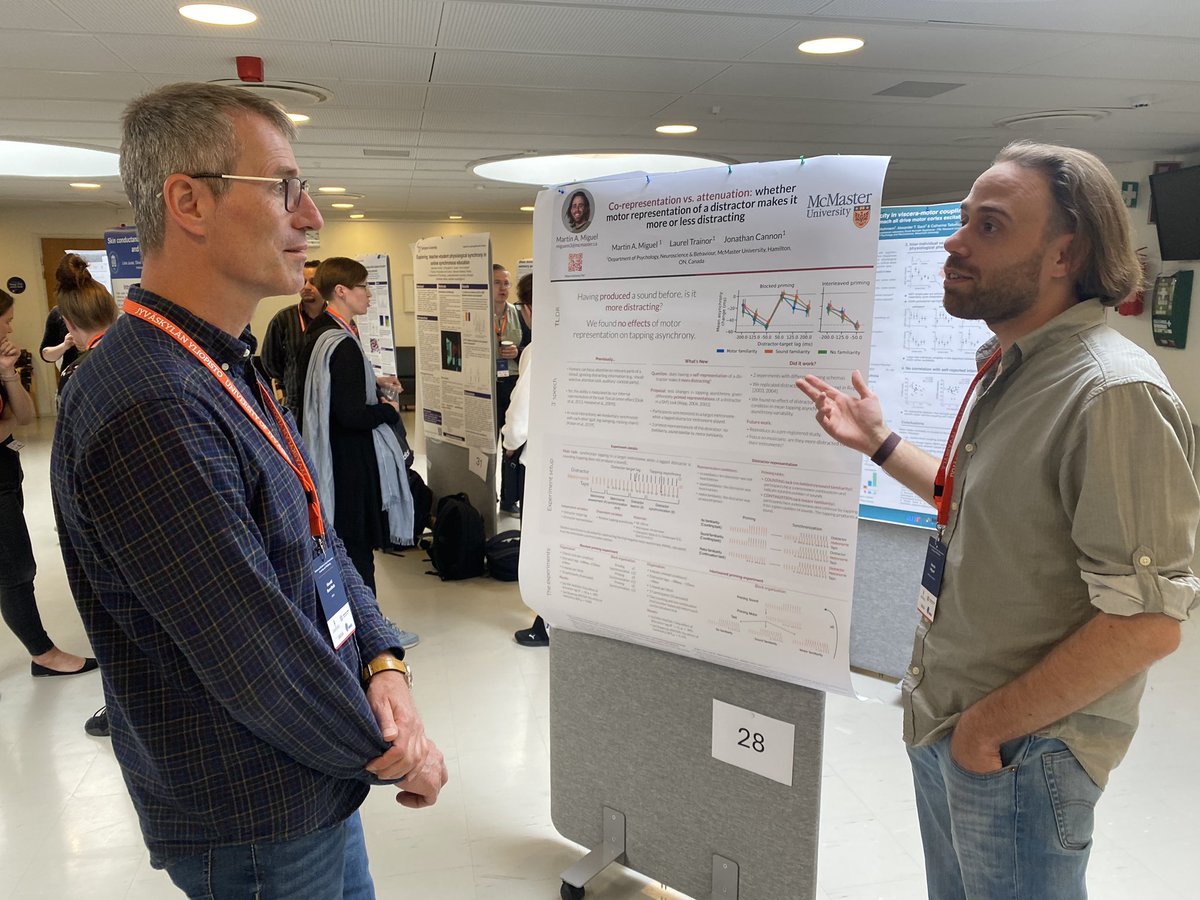 ParviainenTiina's tweet photo. Truly impressed by the quality of the poster presentations in our #syncJYU conference! Also happy to see the broad spectrum of topics synchronized to reach better understanding of human (&amp; animal!) #interaction 🧠🫁🫀👀👫🐶🐴  Remember to vote for the best poster! @JKLBrainMind https://t.co/3t1TfFyY7y