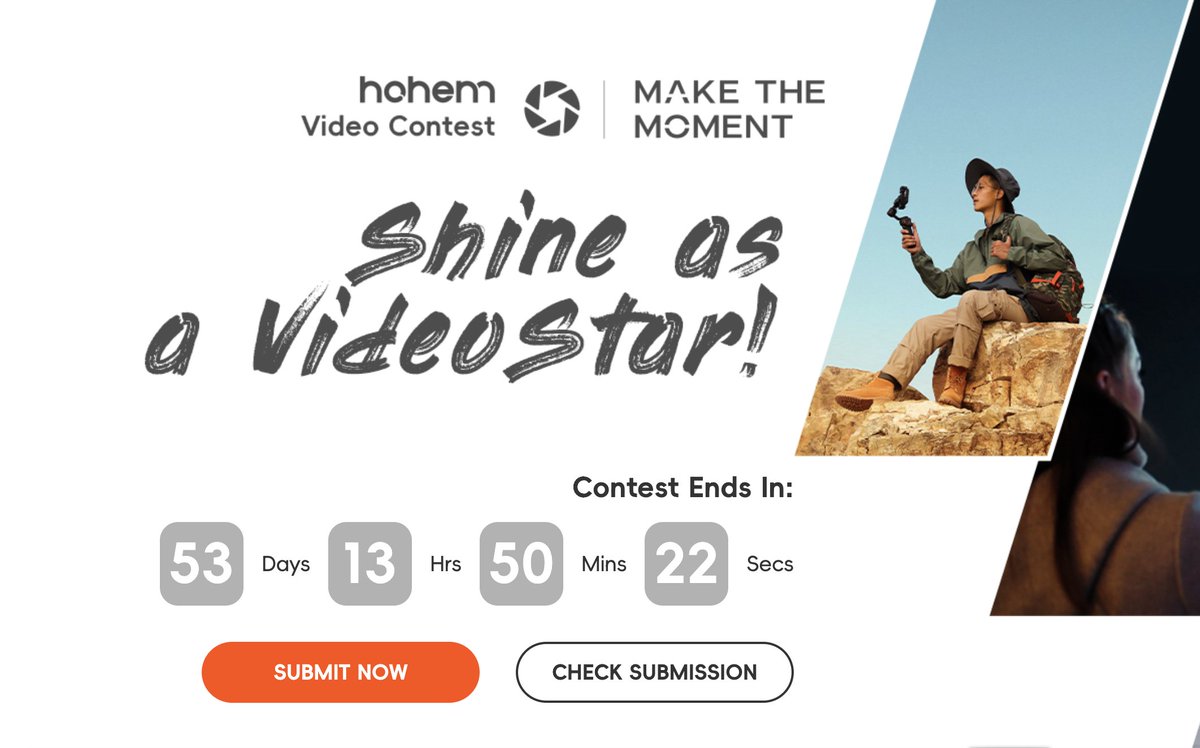 Honoured to be amongst a talented bunch of creators on the jury for the Hohem filmmaking competition. You have 53 days to submit:
hohem.com/activity