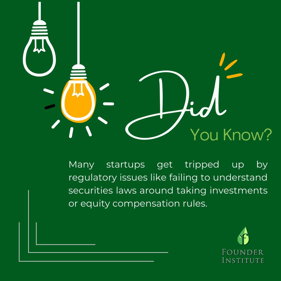 Startup founders, did you know?

Failing to understand securities laws around investments or equity compensation rules can lead to hefty penalties and funding woes. Get clued in on compliance from the start to avoid legal landmines down the road.
#TaxCompliance #businesslaws