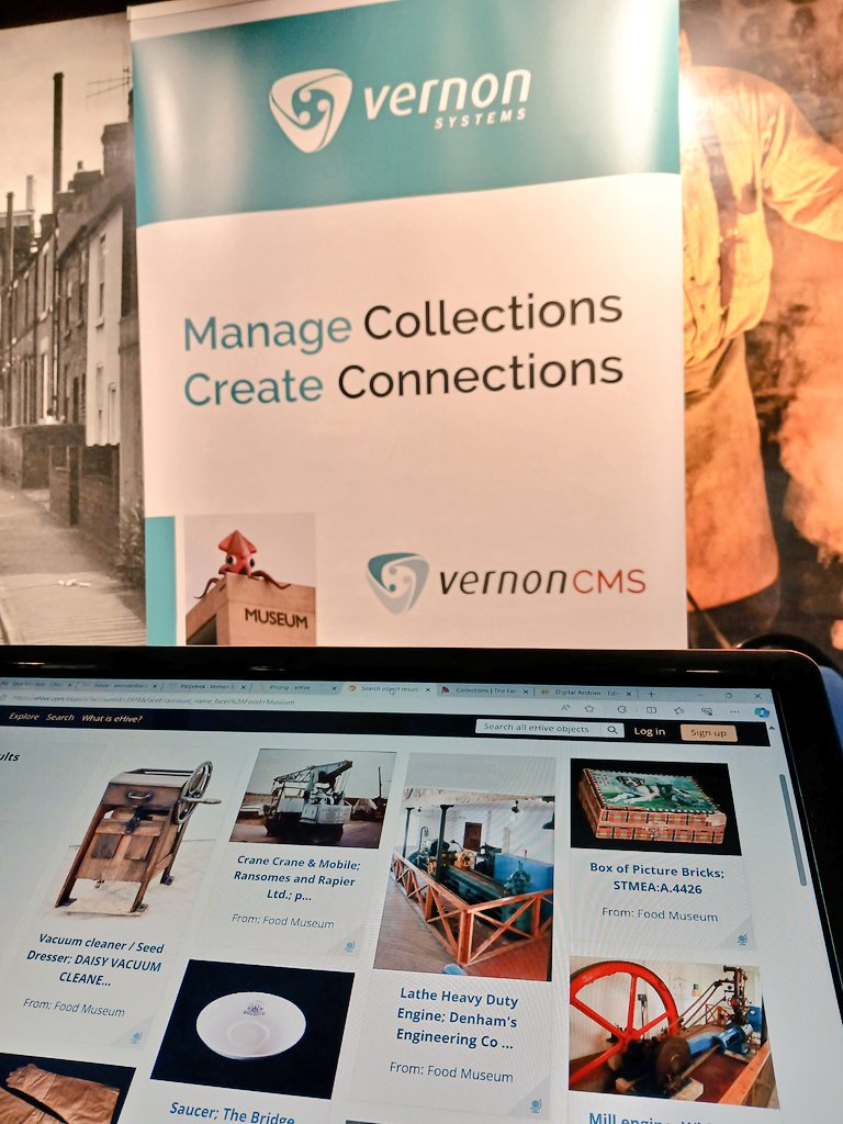 alexvdbecke's tweet image. Delighted to be at #AIMConference2024 @Aimuseums If you want to look at cost effective ways of getting your collection catalogued and online then pop over to the Vernon Systems stand