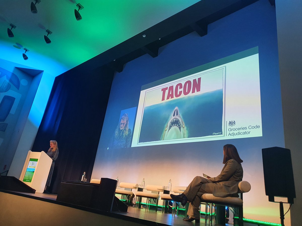biostimulantsEU's tweet image. Regulation is sometimes needed to address issues, Christine explains, while drawing on the importance of her previous role as Groceries Code Adjudicator. Fines of 1% of turnover were necessary to change the culture and attitude of the retailers, she notes 🦈  #EBICsummit